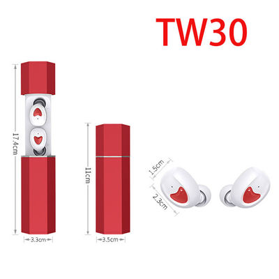 Звука шлемофона Earbuds В-уха Bluetooth 5,0 наушников TW30 уменьшение шума мини диотического HiFi стерео аудио хэндс-фри