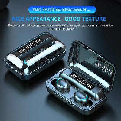 Шлемофон F9 истинный беспроводной 5,0 RoHs Tws Bluetooth 5,0 Earbud STouch 9D стерео